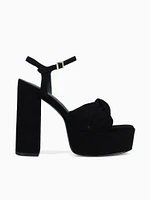 Marez Black Kid Suede