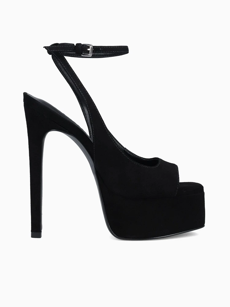 Serena Black Suede