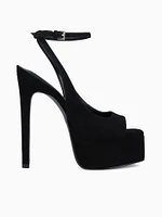 Serena Black Suede