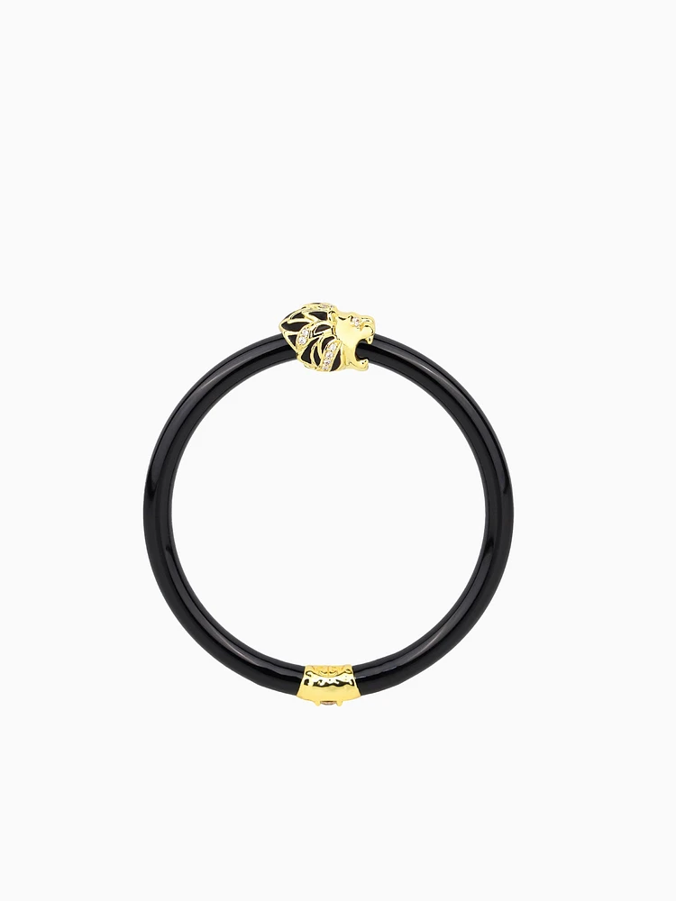 Fauna Lion All Weather Bangle (AWB) - Black