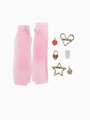 Pink Lace Charm Kit