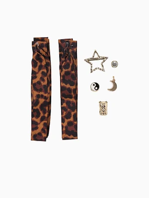 Leopard Print Lace Charm Kit