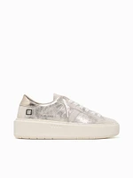 Hill Low Platform Platinum Leather