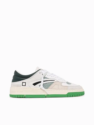 Torneo White Green leather