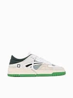 Torneo White Green leather