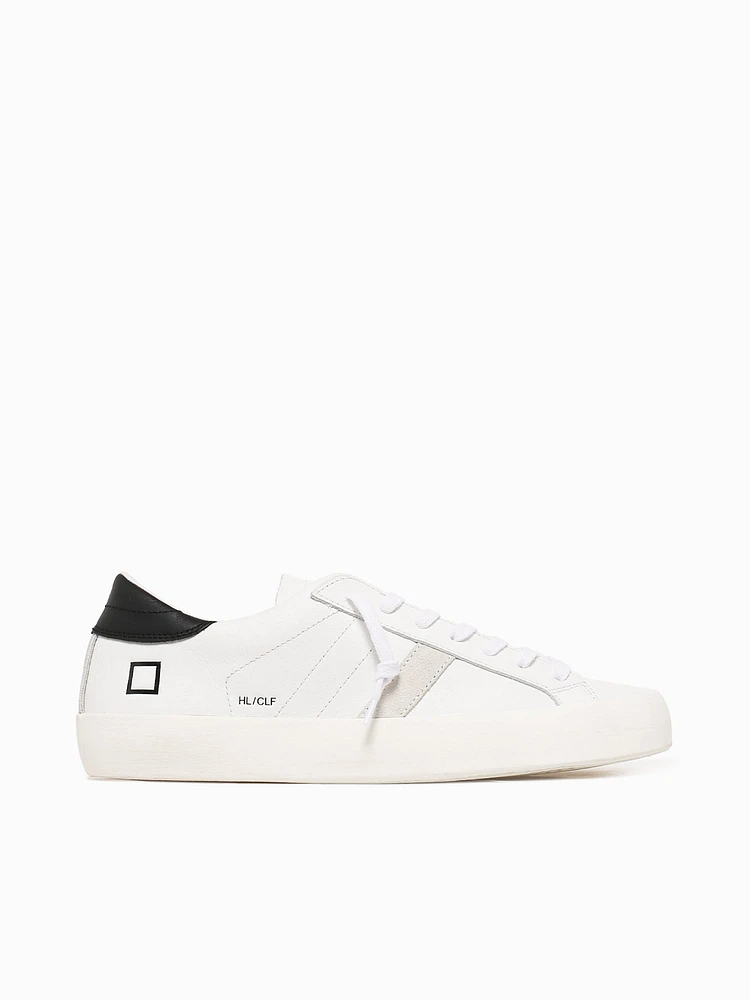 Hill Low White black leather