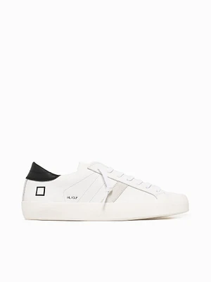 Hill Low White  black leather