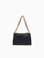 891 Chain Woven Pouch Black