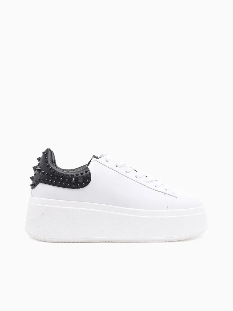 Moby Studs White Black nappa