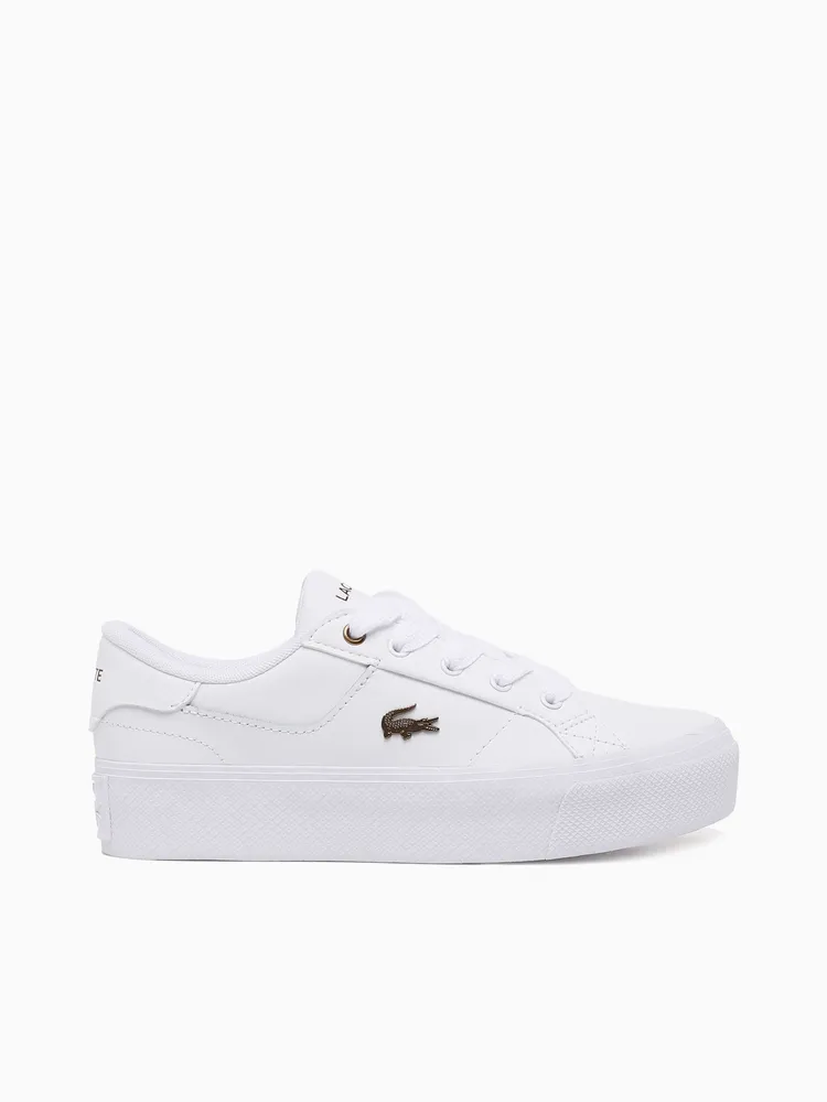 Ziane Platform White leather