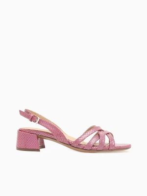Jolee Plum Snake Leather