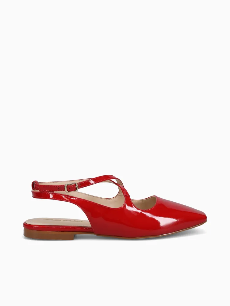 Bruna Red Patent Leather