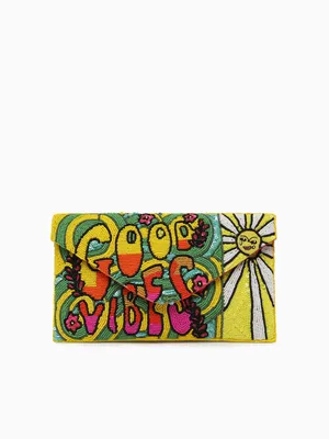 Good Vibes 2 Clutch Yellow Multi