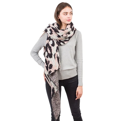 Leopard Fuzzy Scarf