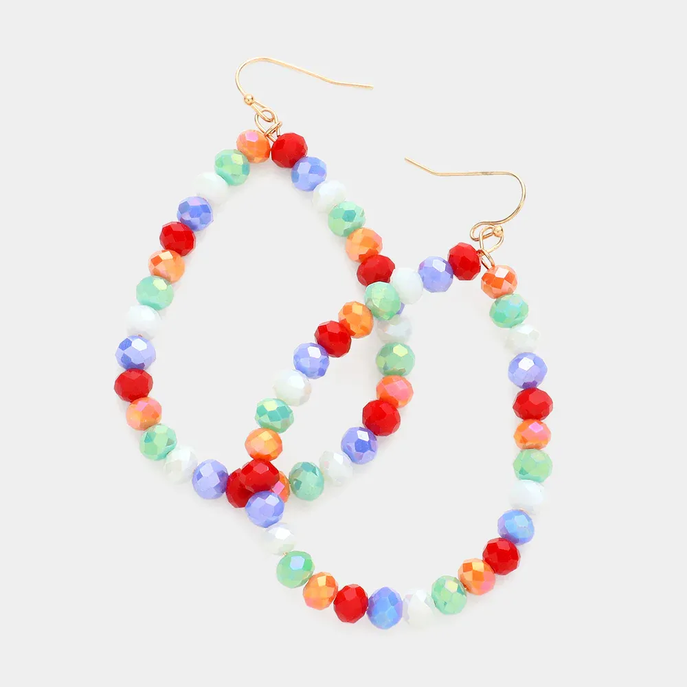 Beaded Hoops