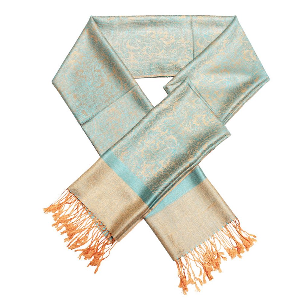 Jacquard Aqua/Orange