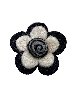 Wool Flower Pin