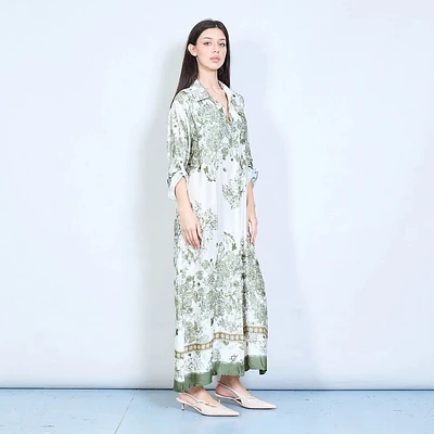 Crema Silk Dress