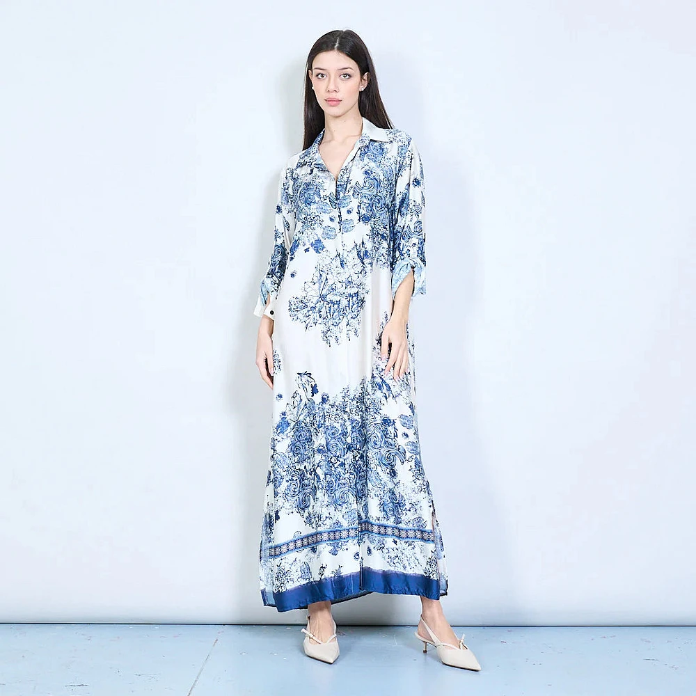 Crema Silk Dress