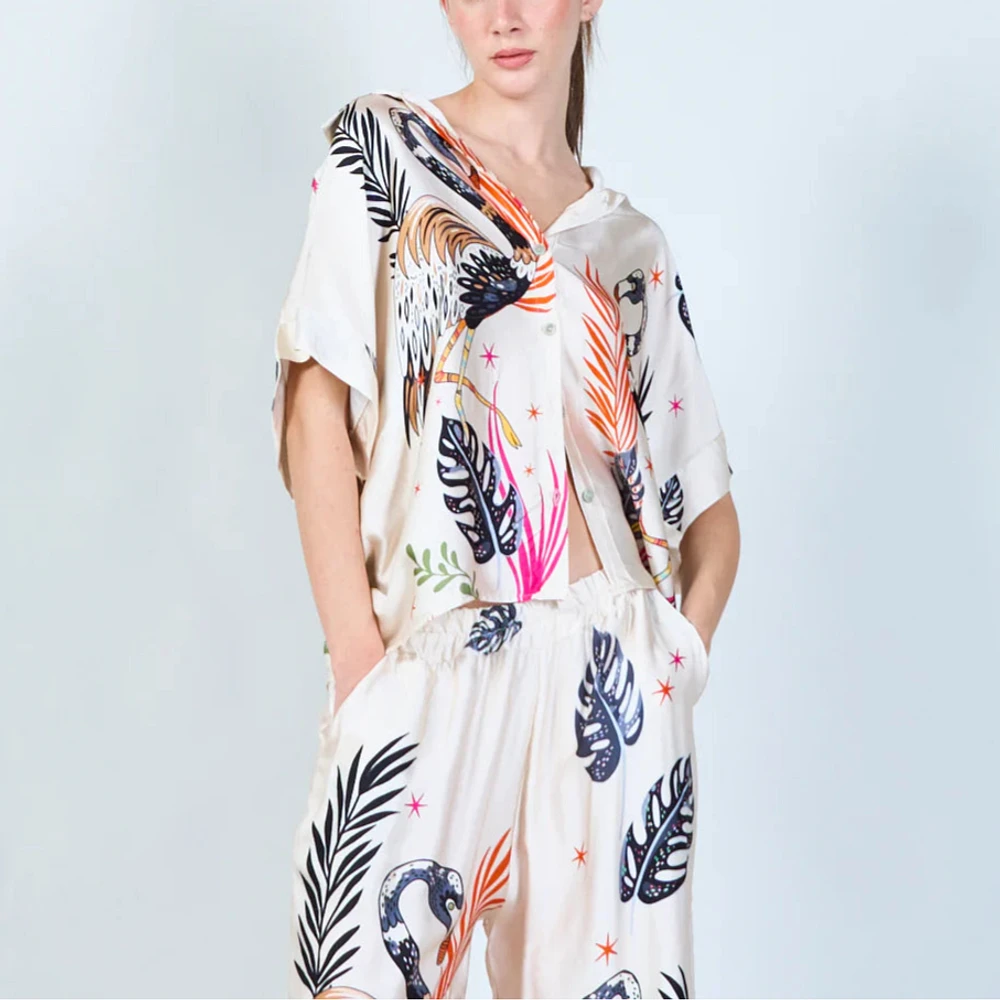 Flamingo Fun Silk Set