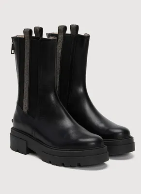 Brilliant Detail Leather Boots
