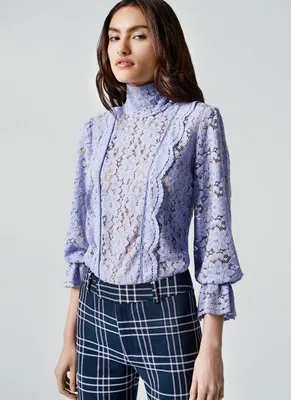 Scalloped Lace Top