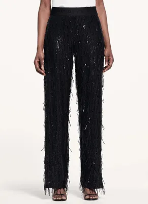 Alice Sequin Feather Pant