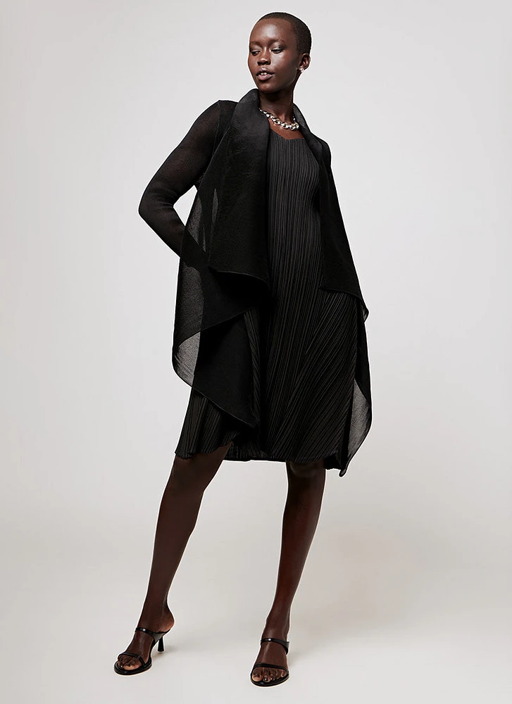 Collare Chiffon Coat