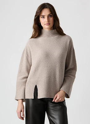 Priamo Boucle Mock Sweater