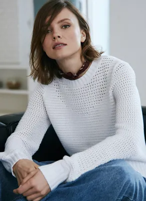 Pointelle Stitch Sweater