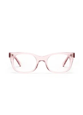 Bixby Polished Clear Pink Reading Glasses