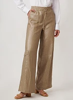 Amalia Metallic Linen Cargo Pant