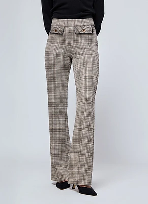 Faith Long Plaid Pant