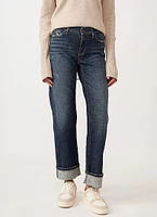 Paris Straight-Leg Cropped Jean