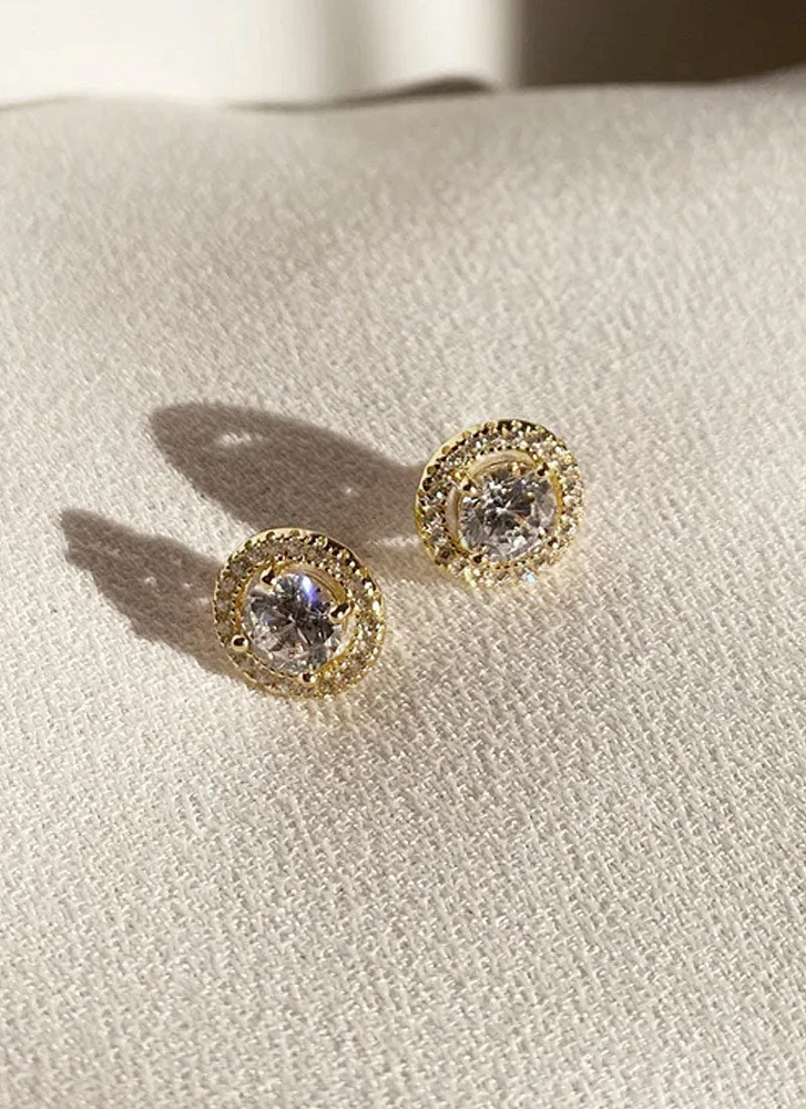 Gwen Studs Gold 18k Vermeil