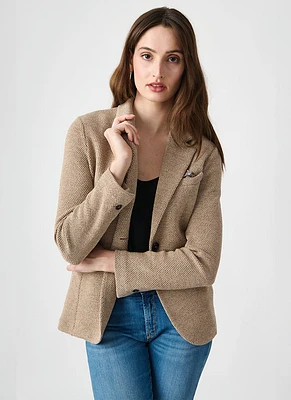 Popcorn 1 Button Long Blazer