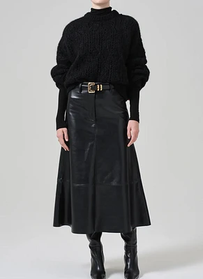 Cassia Leather Skirt