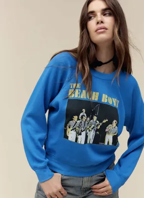 The Beach Boys Raglan Crewneck Sweatshirt
