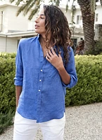 Eileen Blue Linen Shirt