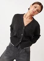 V-Neck Boxy Cashmere Cardigan