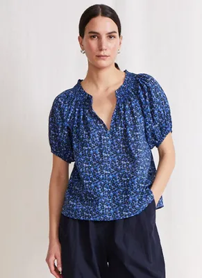 Esparta Short-Sleeve Organic Cotton Top