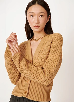 Grid Stitch Cardigan