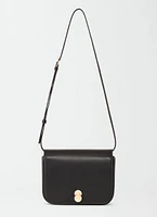 Leather Messenger Shoulder Bag