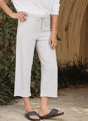 Catherine Wide Leg Fleece Sweatpant