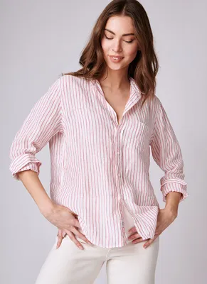 Eileen Pink Striped Shirt