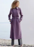 Long Layered Trench Coat