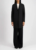 Cocoon Pressed Wool Coat