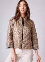 Ultralite Diamond Quilted A-Line Jacket