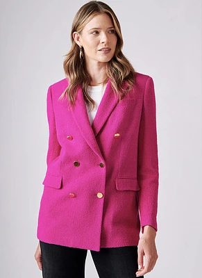 Jasmine Double-Breasted Bouclé Blazer