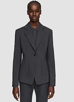 Tailoring Wool-Stretch Glenview Blazer